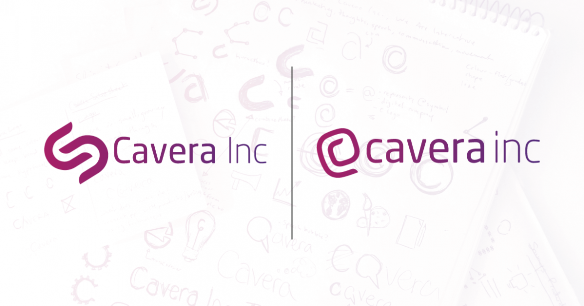 Cavera Inc - Old vs new logo comparison