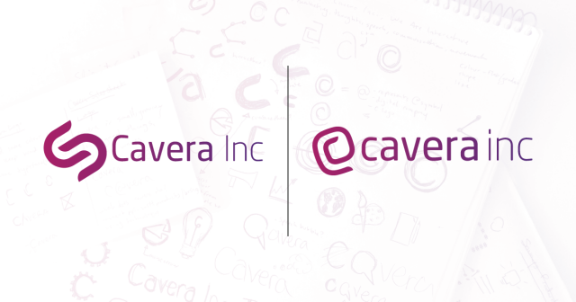 Cavera Inc - Old vs new logo comparison